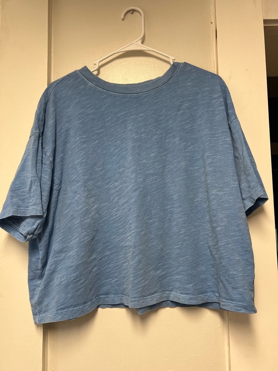 Universal Thread Tops - Universal Thread Light Blue Boxy Short Sleeve Tee